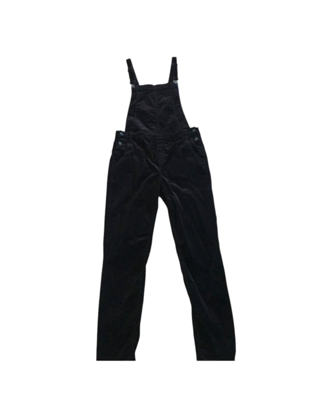 KENDALL & KYLIE Womens Size 26 Black Velvet Overalls Pacsun NWT